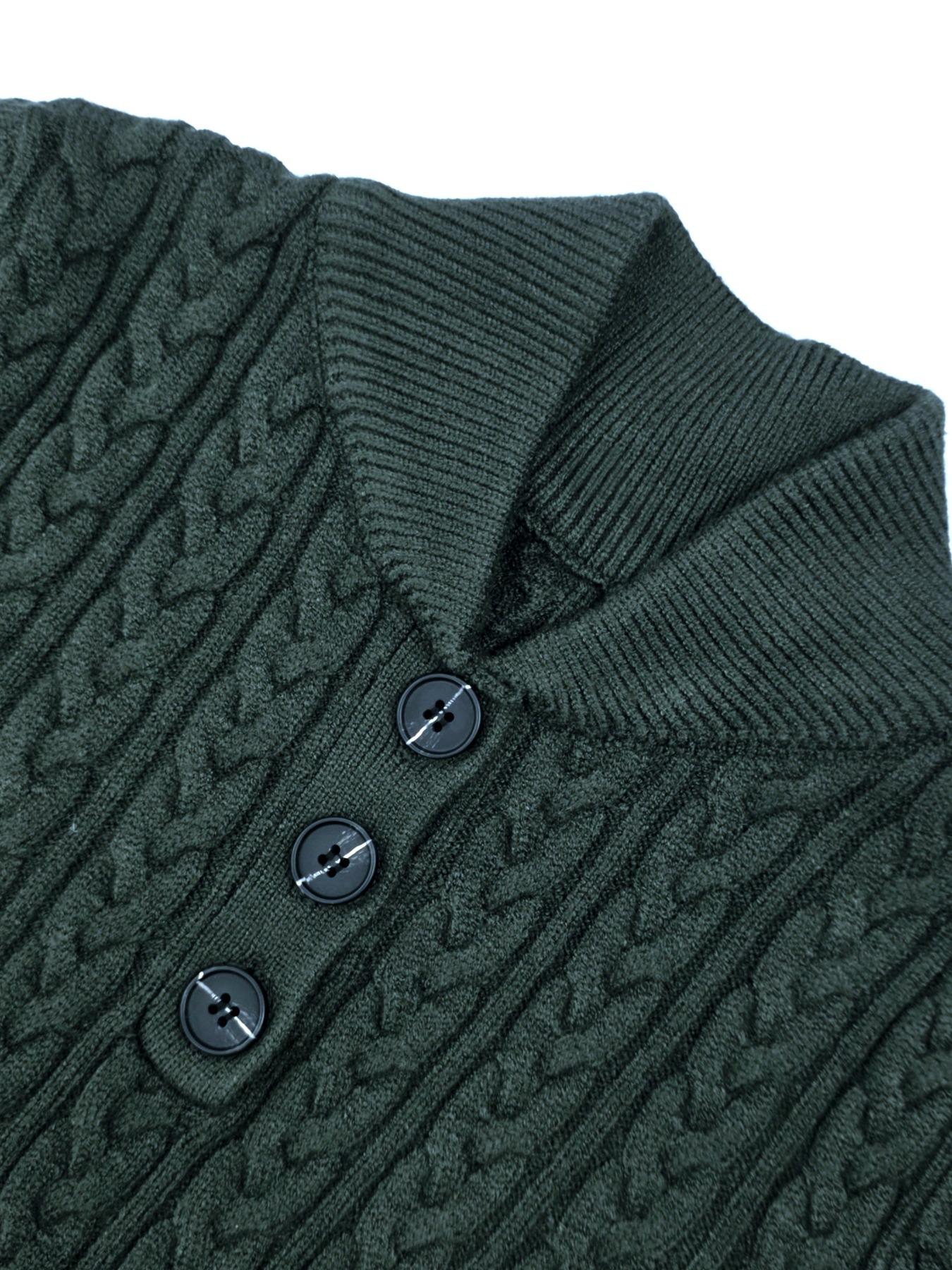 Vintage Knit Sweater for Women, Half-Open Neck Design, Button Detailing, Perfect for Fall & Winter, Versatile Fashion Piece, Knitwear