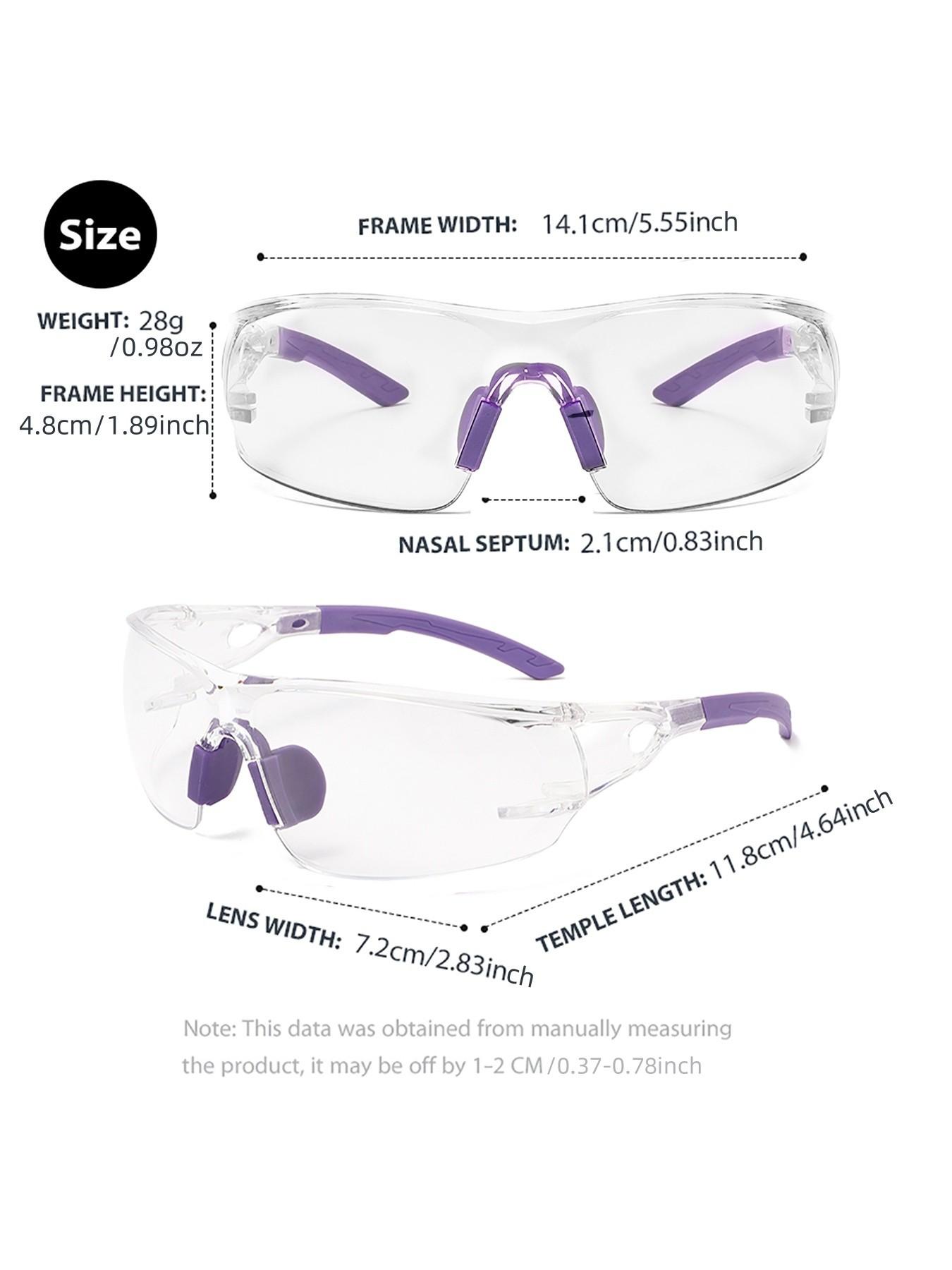 Fashion Goggles with Clear Lenses, Anti-scratch Protection Eyeglasses for Men and Women, Ideal for Daily Use and Outdoor Activities