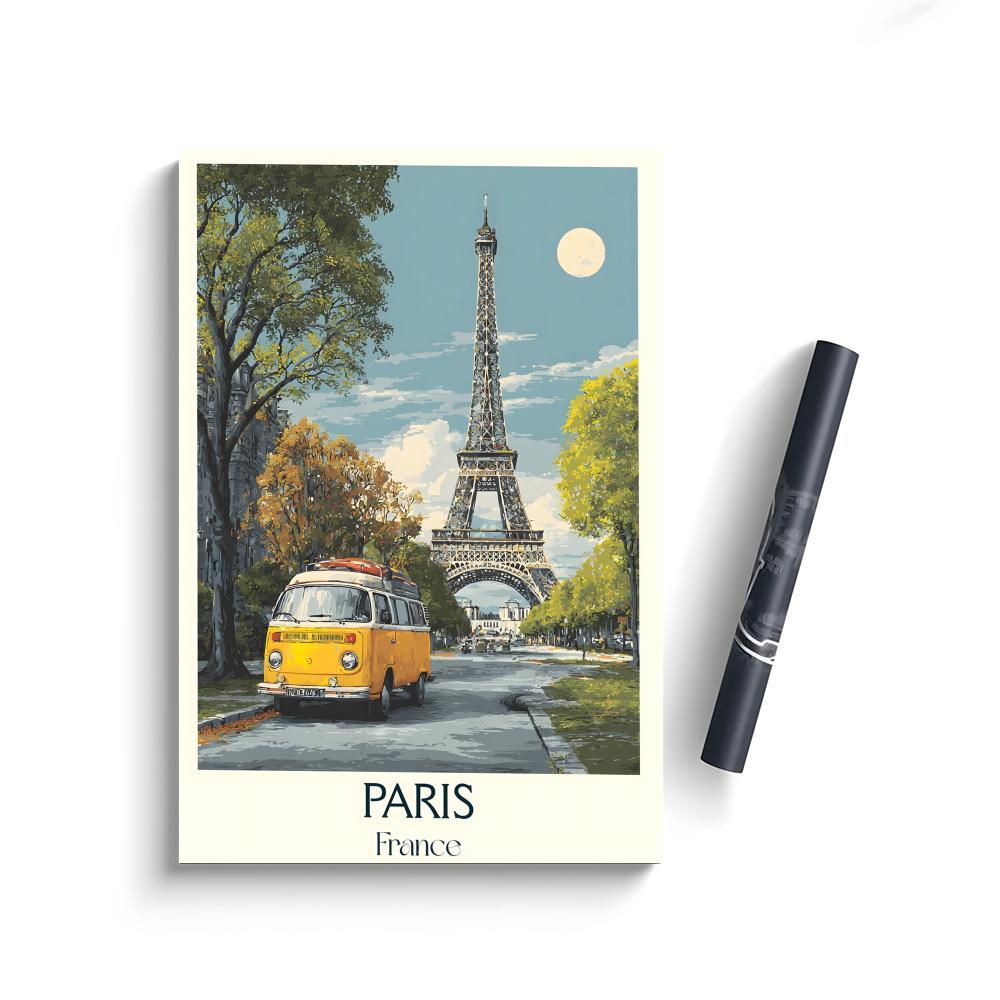 E-Eiffel Tower Poster Bedroom Home Decor Art Poster Perfect Gift for Family and Friends