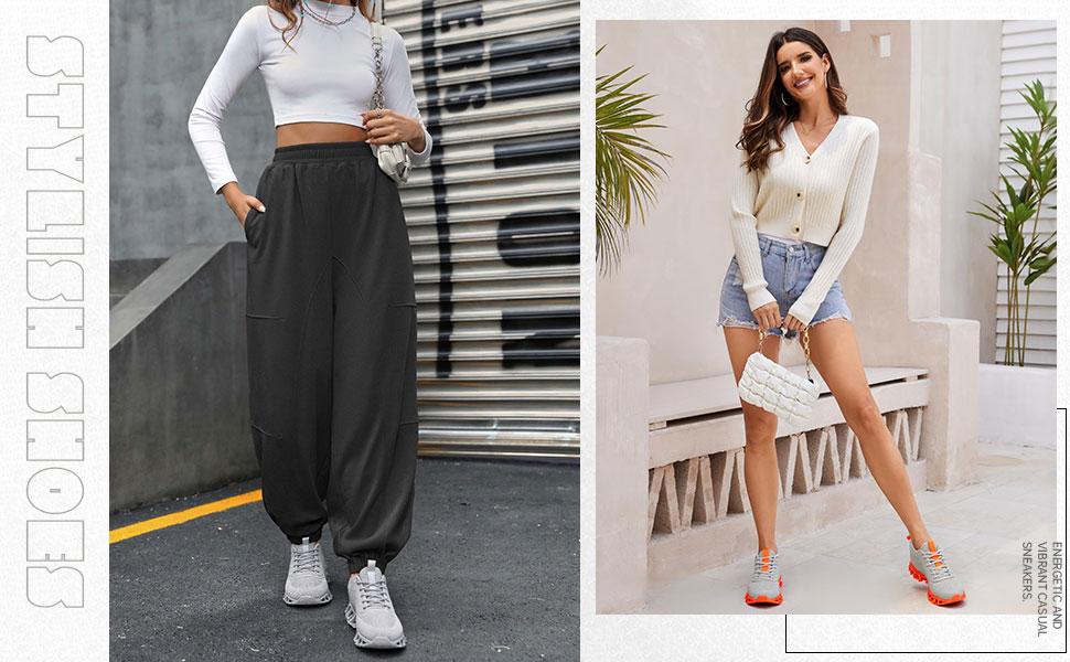 Women's Slip on Walking Running Shoes Blade Tennis Casual Fashion Sneakers Comfort Non Slip Work Sport Athletic Trainer Shoes For Exercise & DailyWear