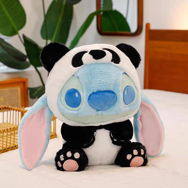 Disney Stitch Series 11-Inch Plush Toy in Cute Animal Costume Panda Koala Lamb Piggy Soft and Huggable Collectible for Kids and Fans Birthdays Holiday Valentine Gifts for Friends Girls