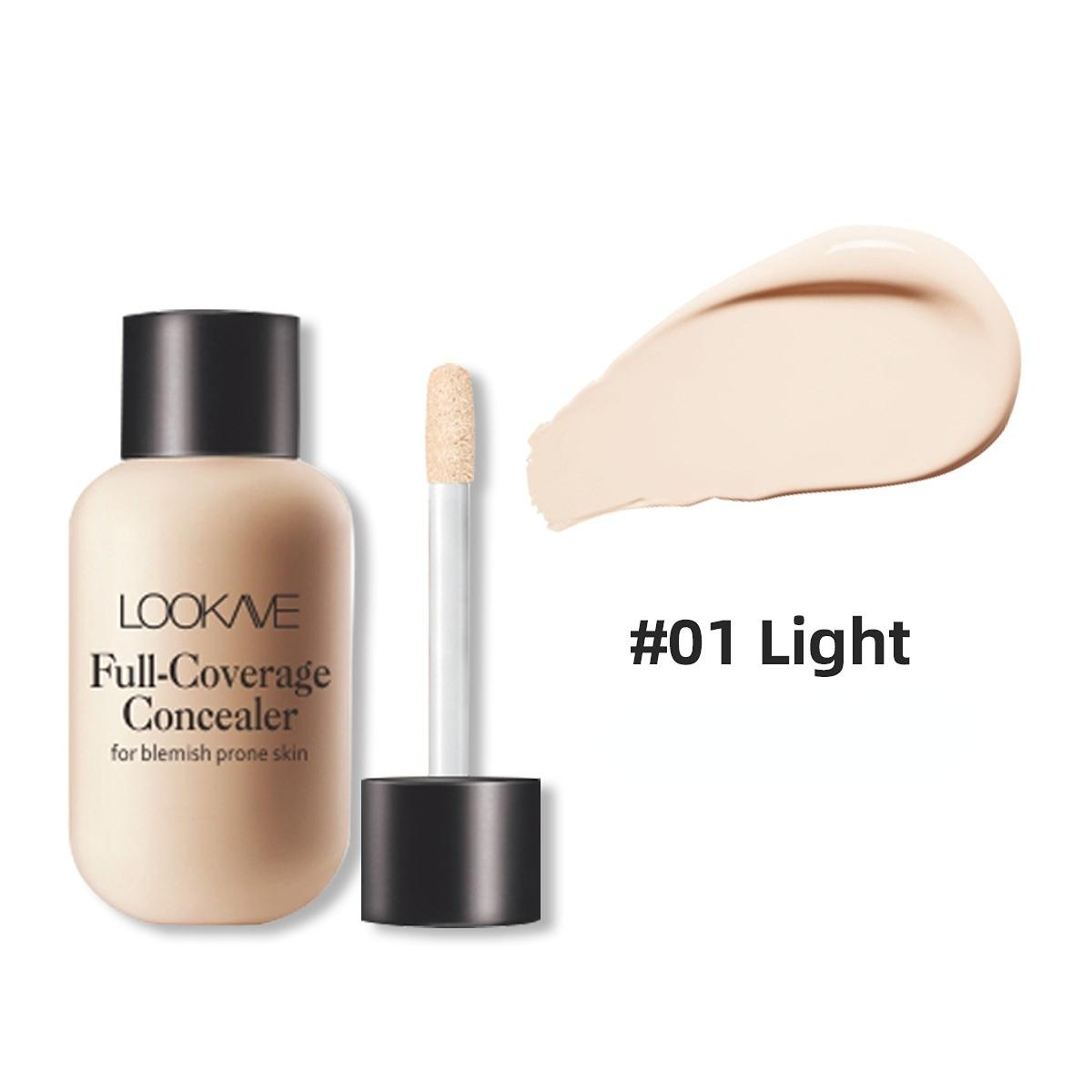 Lightweight and Compact Mini Liquid Concealer - High Coverage To Conceal Blemishes, Dark Circles, and Imperfections, Travel-sized, Makeup