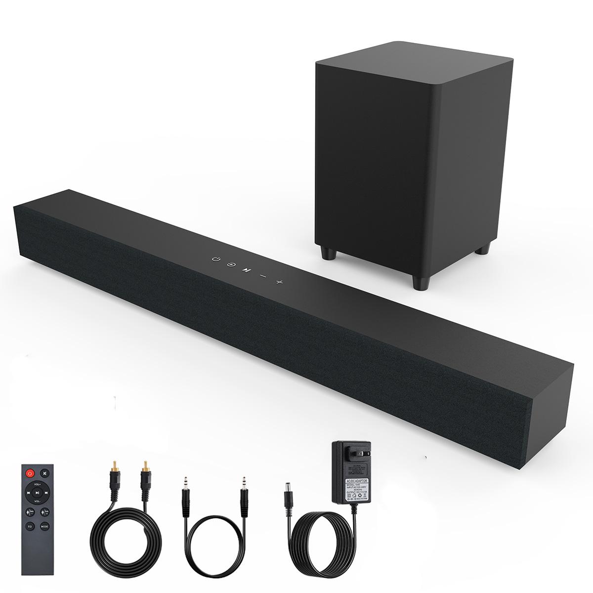 TV Soundbar With Subwoofer Heavy Bass Computer Sound bar Speaker Wireless Home Theater Bluetooth Speaker Black TV Soundbar With Subwoofer Heavy Bass Computer Sound bar Speaker Wireless Home Theater Bluetooth Speaker Black
