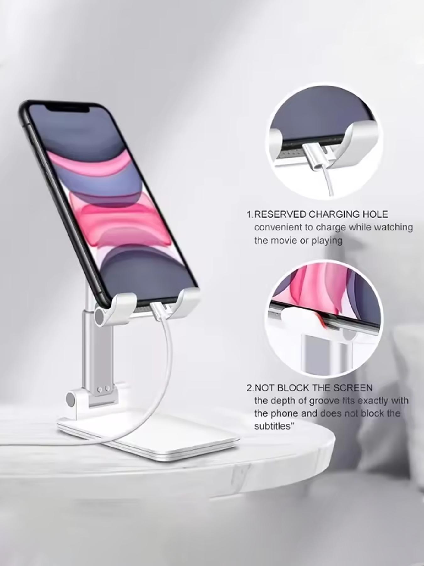 Adjustable Phone Stand Desk Lazy Live Stream Tablet Bed Headboard Mount, Foldable Multi-Functional Universal Support Holder