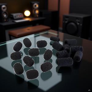 10Pcs Black Parrott B350 Foam Replacement for BlueParrott B450 B550 C400 S450 B250 B350 Headset Windscreen Mic Cover,Microphone Windscreens Windscreens and Pop Filters Accessories