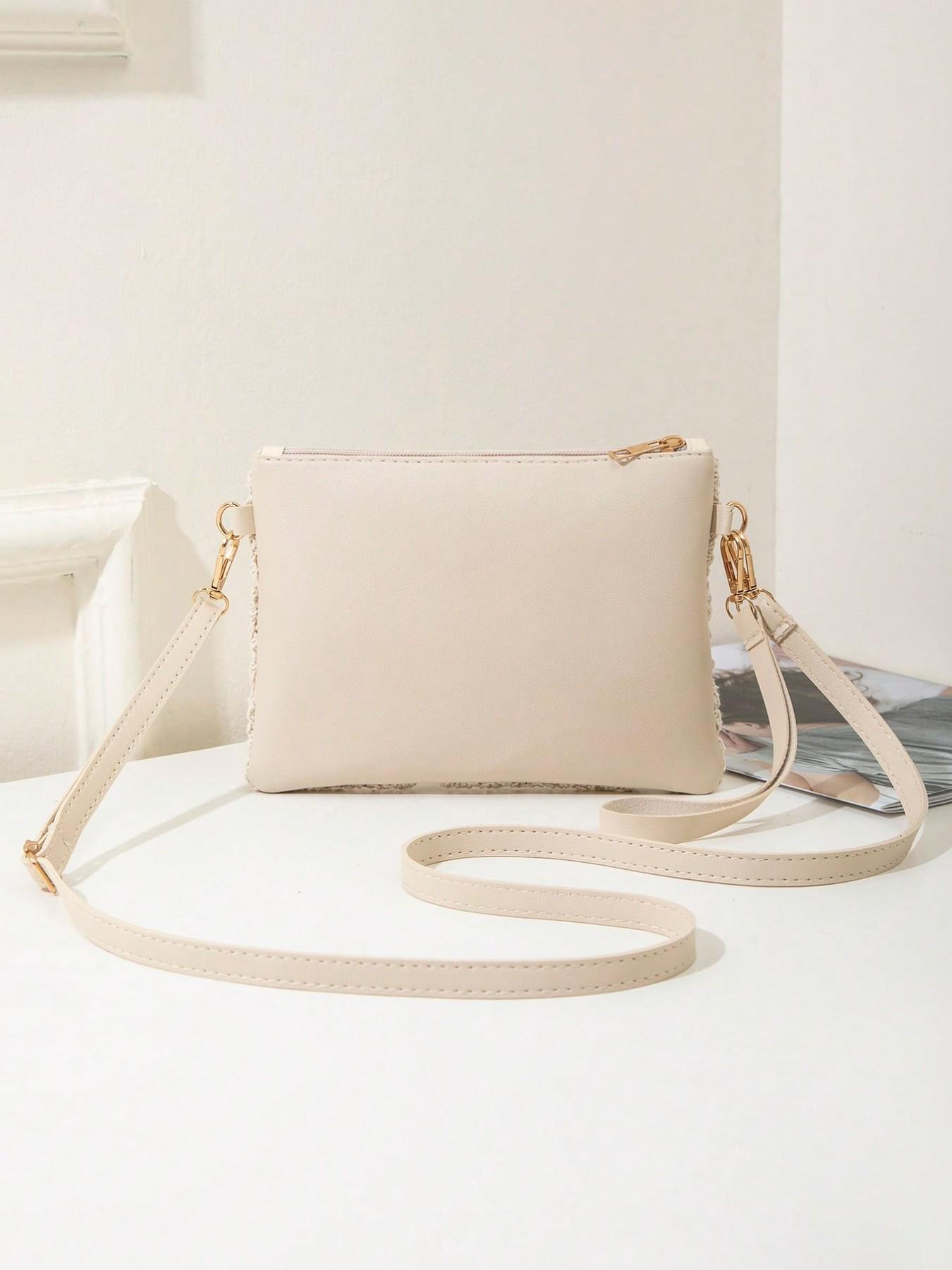 Mini Beach Bag With Wrist Strap & Coin Purse, Women's Shoulder Crossbody Bag, Spring/Summer New Versatile Small Unique Shoulder Bag, Sweet Square Bag , New Year , Beach, Straw Bag