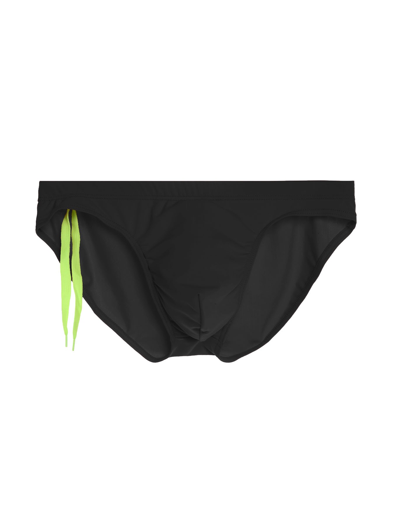 A set of solid-color drawstring bikini briefs for men, ruggedly handsome underwear, breathable, simple and lightweight, elastic and soft, skin-friendly triangle underwear for men, daily swimming pool training, swimming, fitness, beach swimming trunks.