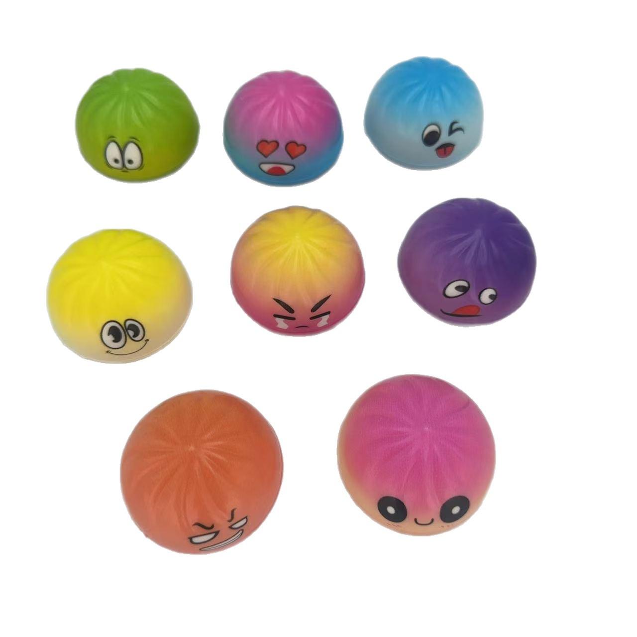 Simulated Stress-Relief Bun Toy, Squishy Stress-Relief Ball, Internet-Famous Venting Gadget, Creative Gift Holiday Ginger Cookie Silicone relaxation musical butter anxiety portable gift