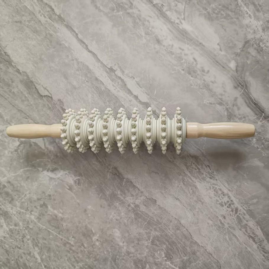 Full Body Roller Massage Yoga Stick, Leg Back Massager, Universal Neck Waist Wolf Tooth Arm Fitness Rod, Essential Workout Tool