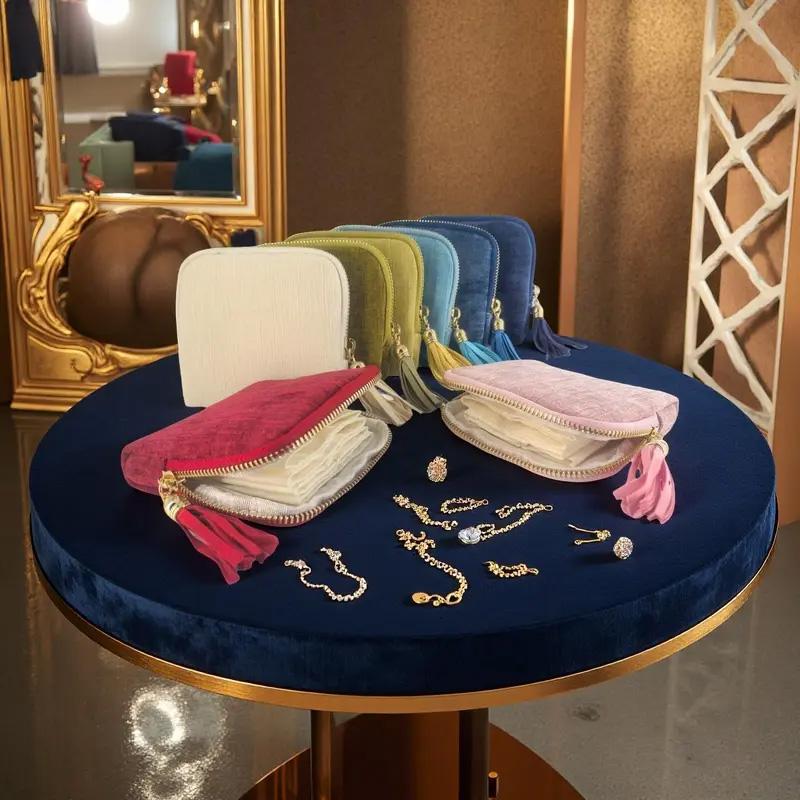 💅 Effortless Travel | Mini Flannel Jewelry Carrying Case | Weekend Getaway Packing Essential