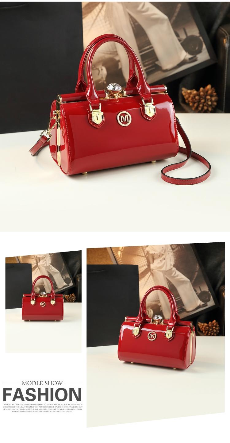 Elegant Matte Finish Handbag, Fashion Lock Closure Boston Bag, Vintage Style Commuter Crossbody Small Bag, Women's Stylish Shoulder Purse