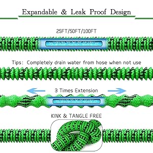 High Quality Car Washing Hose 3/4 in. x 50 75 100ft HEAVY DUTY Kink Free 4X Stronger Expandable Flexible Garden Water Hose with 10 Function Nozzles for Yard Outdoor Garden Watering Car Wash Lawn and RV High Quality Car Washing Hose 3/4 in. x 50 75 100ft HEAVY DUTY Kink Free 4X Stronger Expandable Flexible Garden Water Hose with 10 Function Nozzles for Yard Outdoor Garden Watering Car Wash Lawn and RV