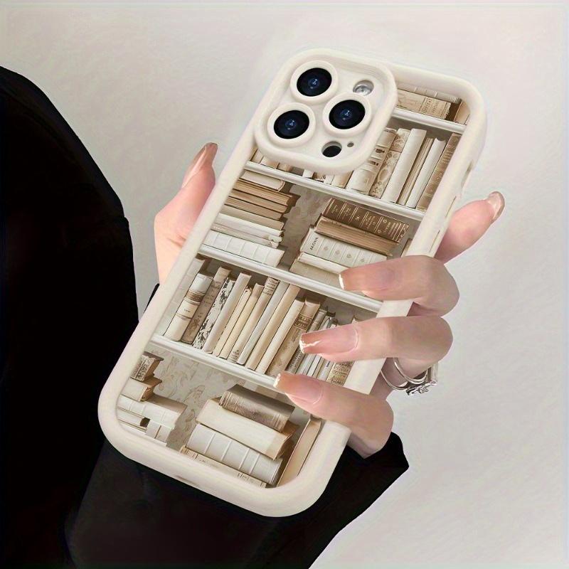 Neat Bookshelf Design Shockproof Phone Case for iPhone 17 E Air Pro ProMax iPhone16 15 14 Plus 13 12 Mini 11 X XS XR – Stylish and Creative Gift Idea for Couples or Friends, Comfortable Touch, High-Quality Protection