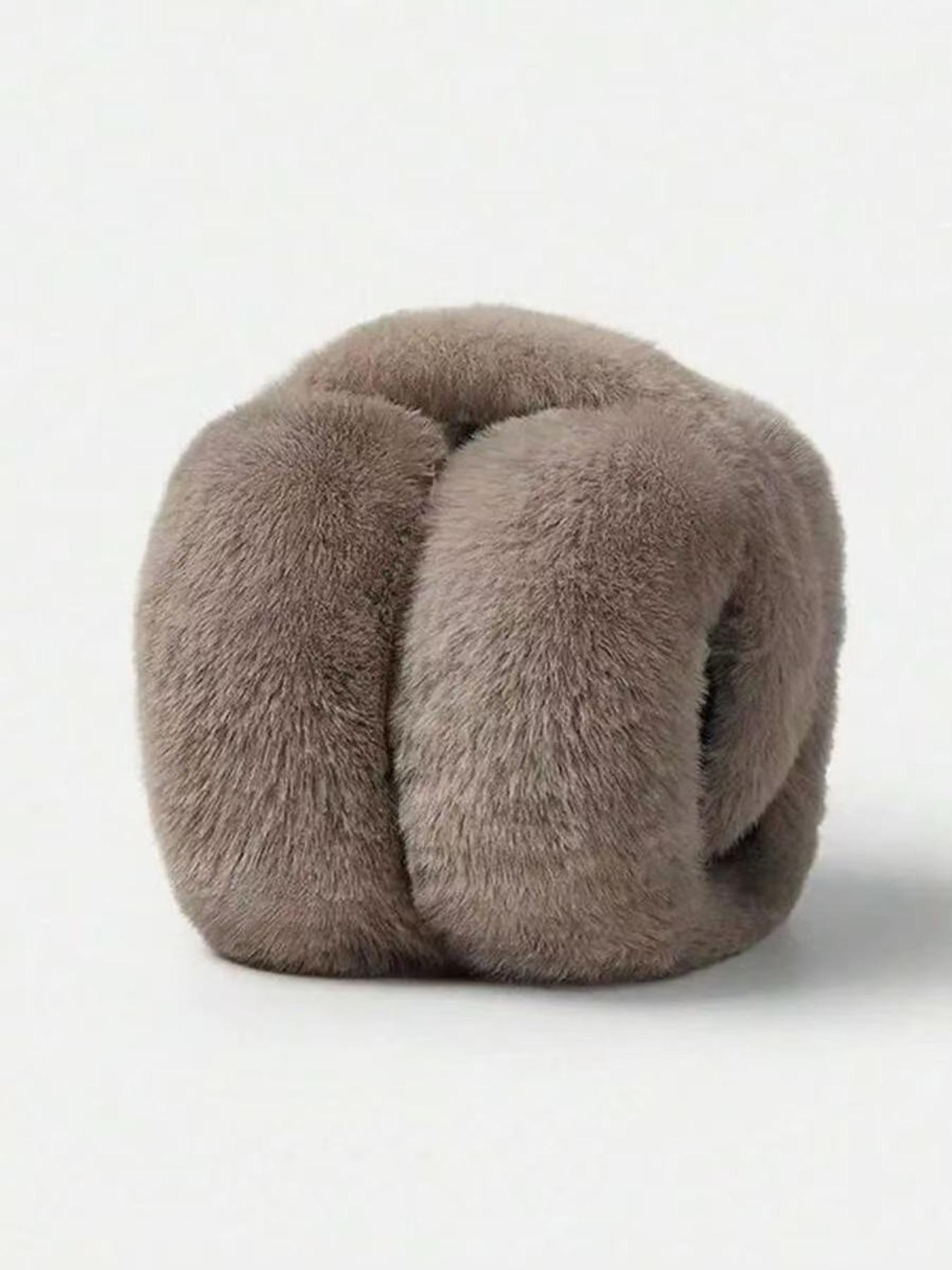 Winter Foldable Ear Warmer, Ear Protectors, Thick Soft Fleece Material, Random Color, Suitable for Commuting, Cycling, Skiing, Outdoor Activities