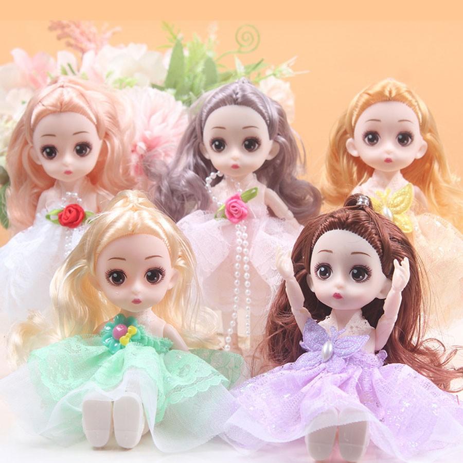 Barbie Doll 17cm Tall Multi-Jointed Interchangeable Parts Girl Figurine Princess Gift Box Kids Toy Tabletop Decoration