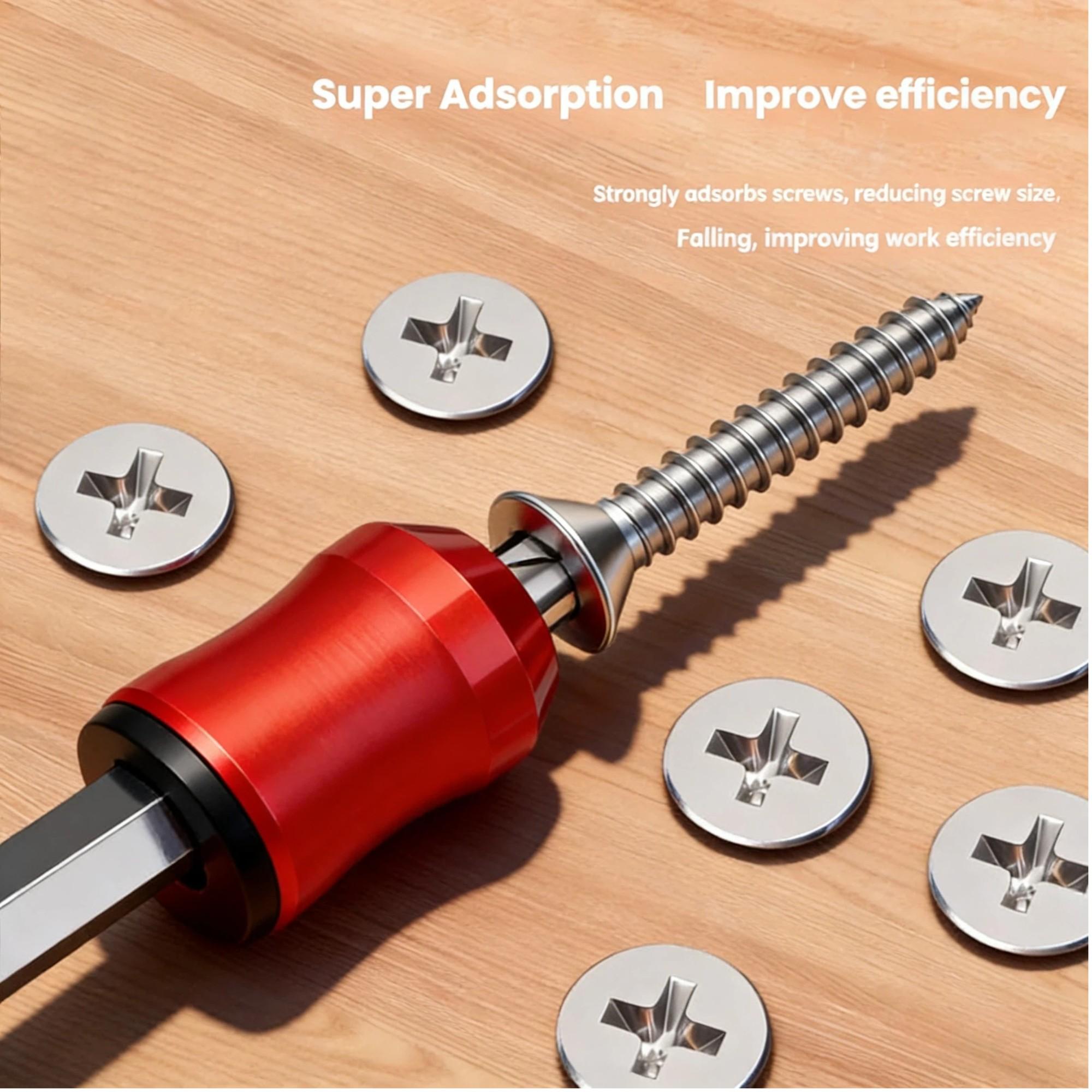 Magnetic Screwdriver Set of 2 Pieces, Alloy Magnetic Ring Head, Magnetization and Demagnetization, Durable Tool Kit
