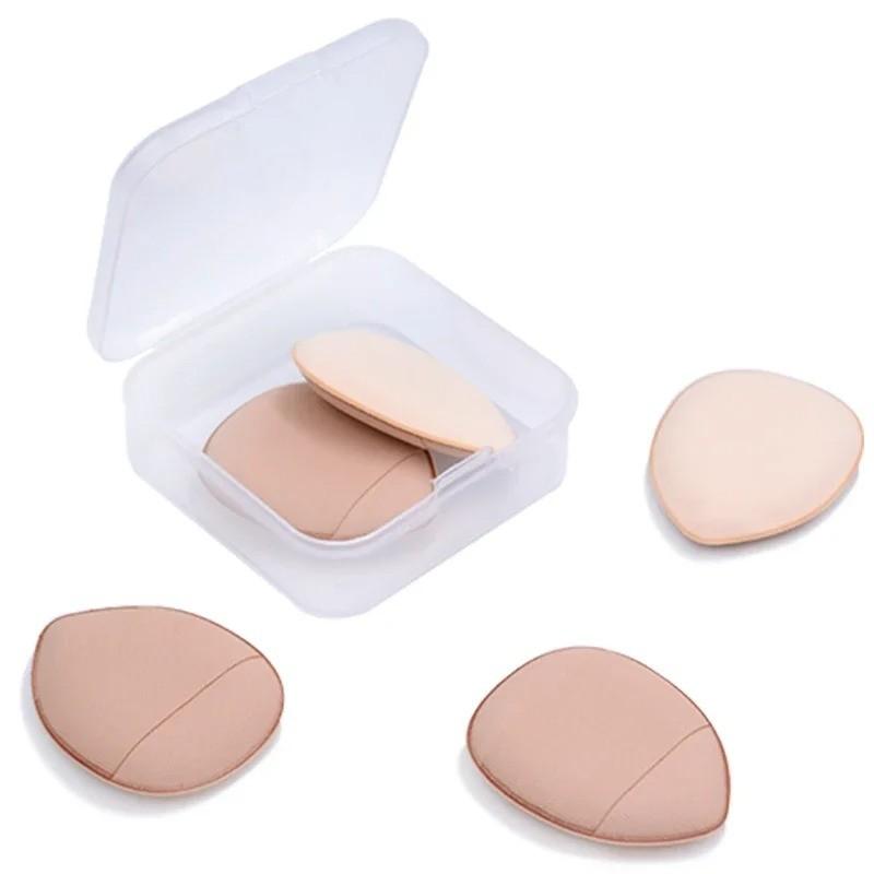 Creamy Makeup Sponge Set, Mini 5-Piece Portable Kit with Box, Finger Brush Sponges, Compact Storage Solution for Travel & Home Use