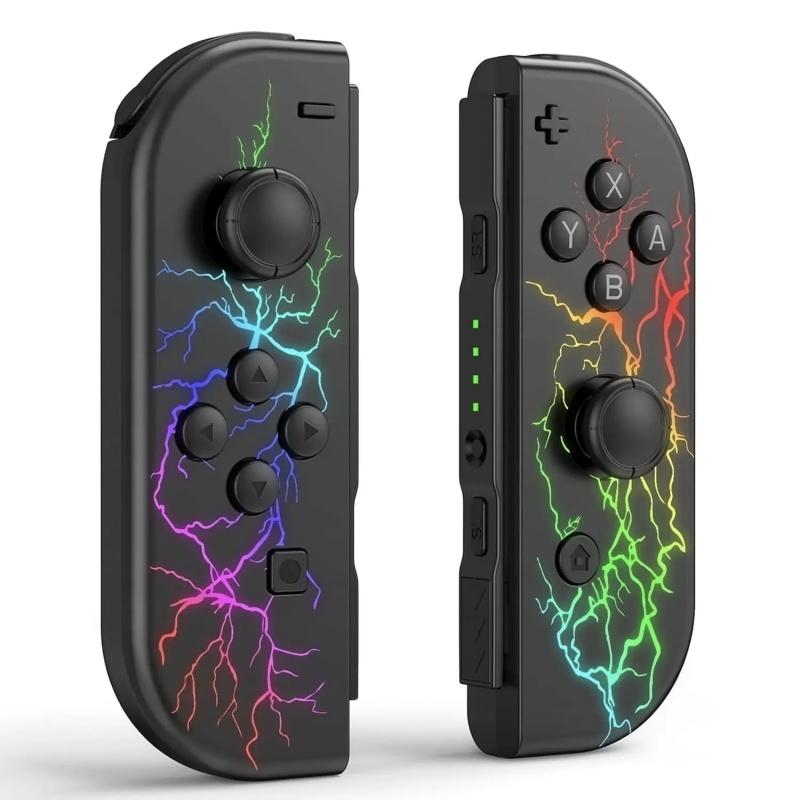 Game Controller (Left/Right) for Switch and Switch 2 Bluetooth Connectivity - Wireless Game Controller with Dual Vibration, Motion Control, Screenshot, and Wake-up Functions. A must-have for staying home, and a great gift for your boyfriend.