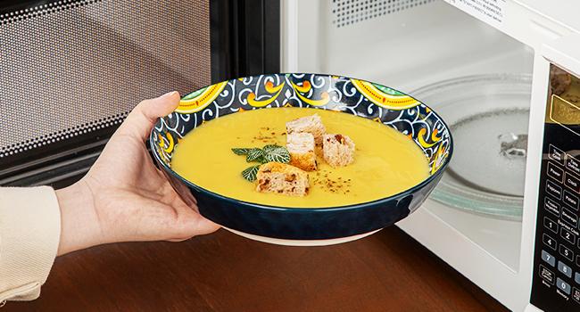 vancasso Simi Boho Dinnerware Set for 4, Artisanal Ceramic Dish Set with 10.5" Dinner Plate, 8.5" Dessert Plate, 26oz Pasta Bowl, and 32oz Cereal Bowl