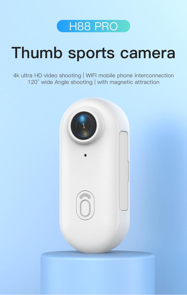 ALANO 4K 128GB Thumb Action Camera – Ultra-Compact Magnetic BodyCam, Hands-Free Mount for Biking, Pets, and Vlogging