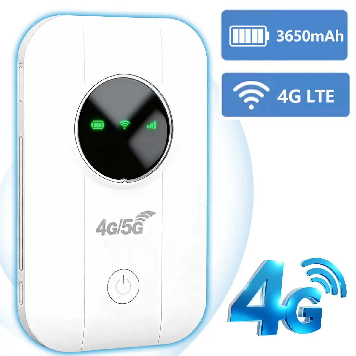 Portable Mobile Hotspot,4G/5G LTE Wireless Pocket Router,300Mbps High-speed Network，Multi-device Compatibility,with SIM Slot,Suitable for Outdoor Adventures, RV Life in EU