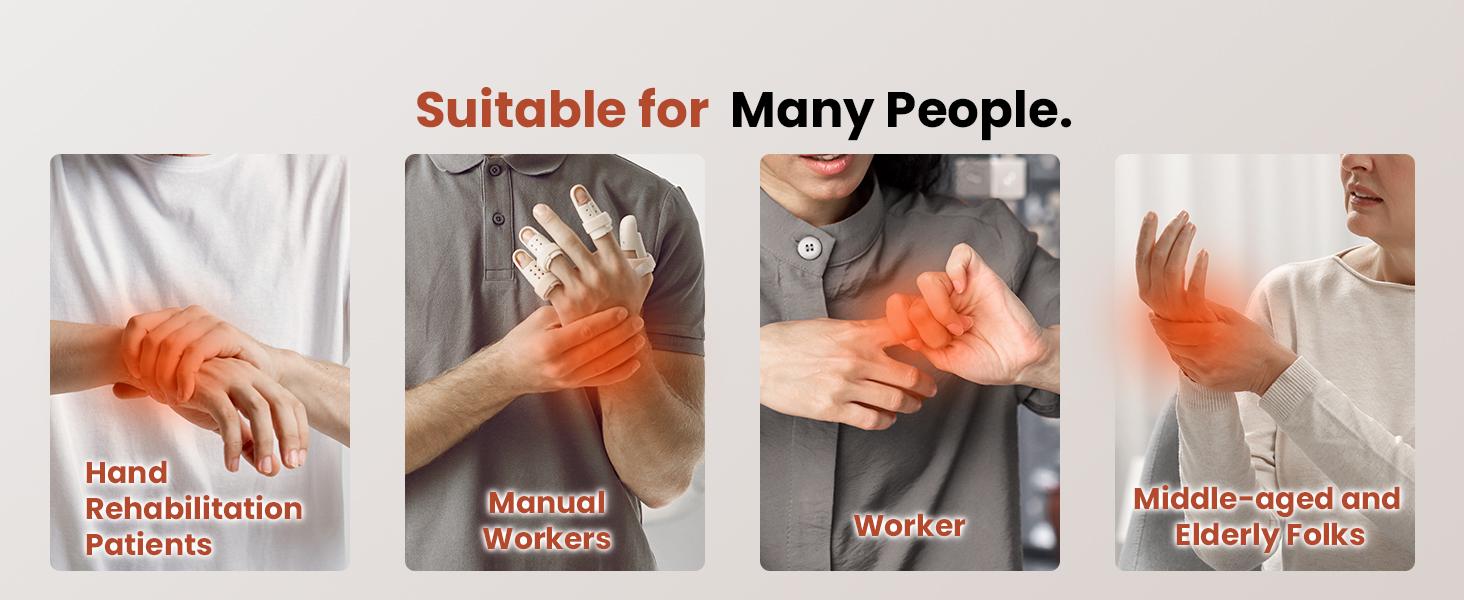 BOB AND BRAD Hand Massager with Heat and Compression, Pain Relief, Shiatsu Hand Massager for Arthritis and Carpal Tunnel,Pain Relief from Wrist to Palm and Finger, FSA and HSA Eligible,102.2-113°F(39-45°C),3 Intensity Levels