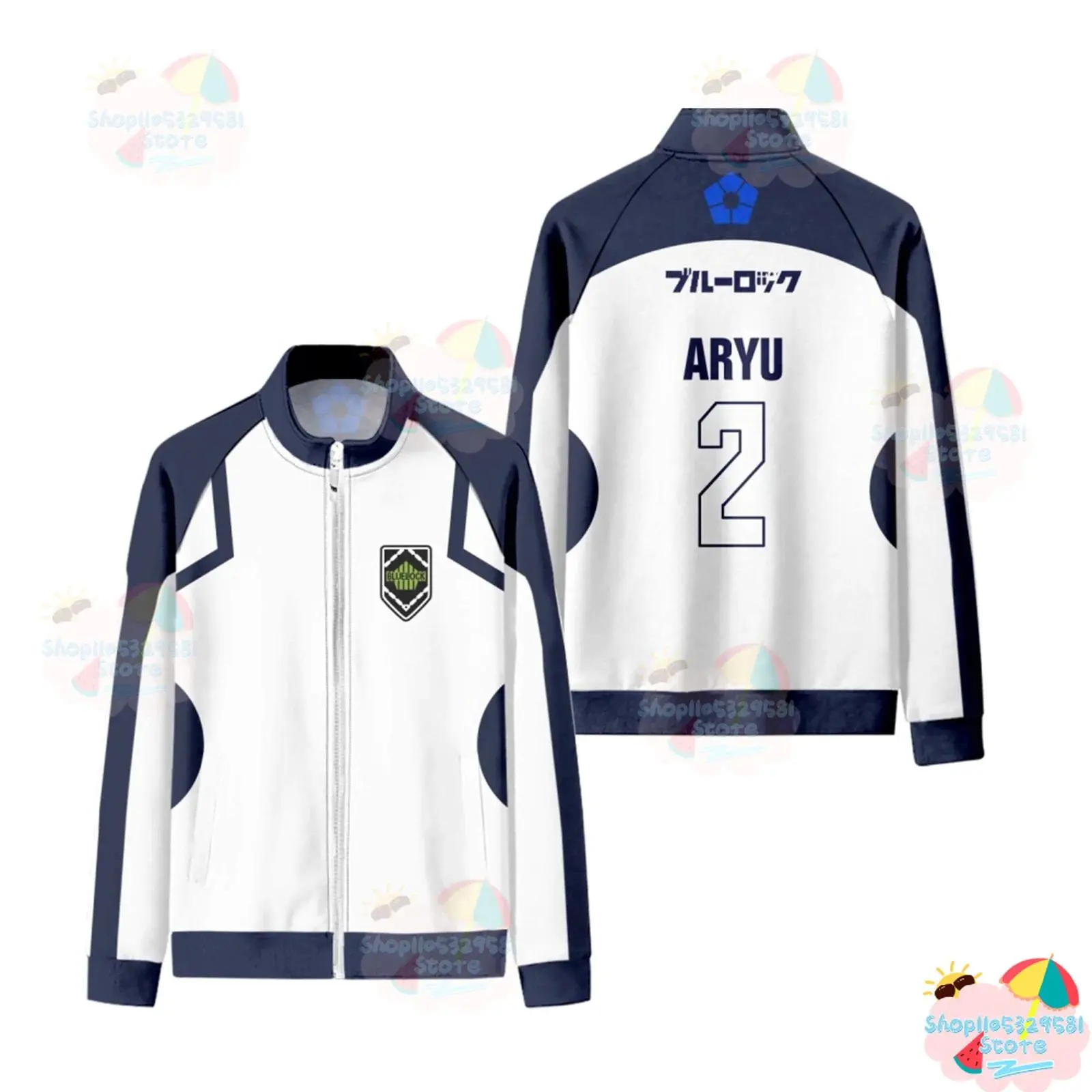2026 Reo Nagi Bachira Isagi Chigiri Cosplay Jersey Zippr Jacket Hoodie Sweatshirt Tops Unisex Halloween Party Tracksuit