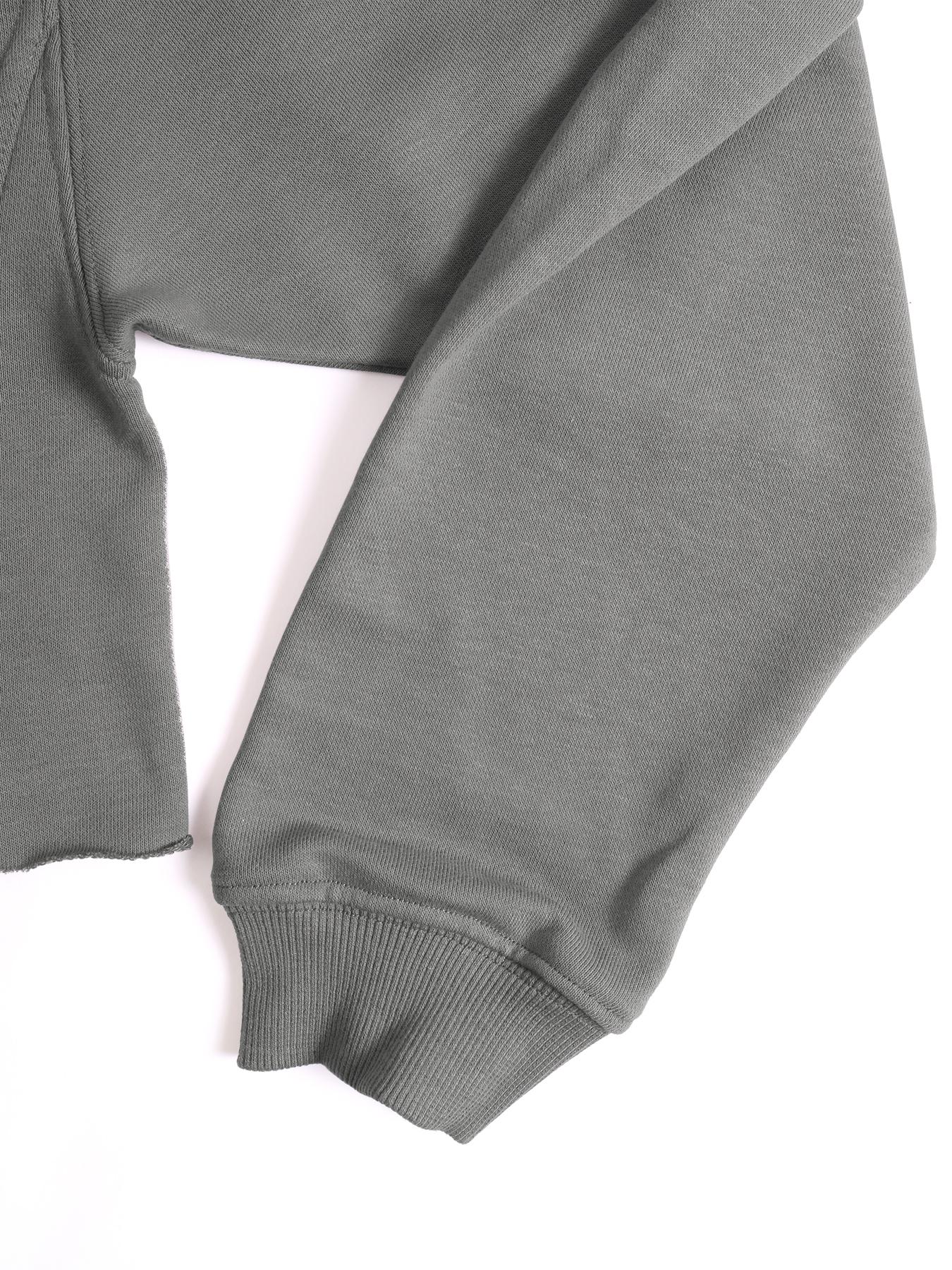 Women's Fall Winter Long Sleeve Crop Sweatshirt, Short Casual Round Neck Pullover Top, Comfortable Daily Wear Apparel for Women