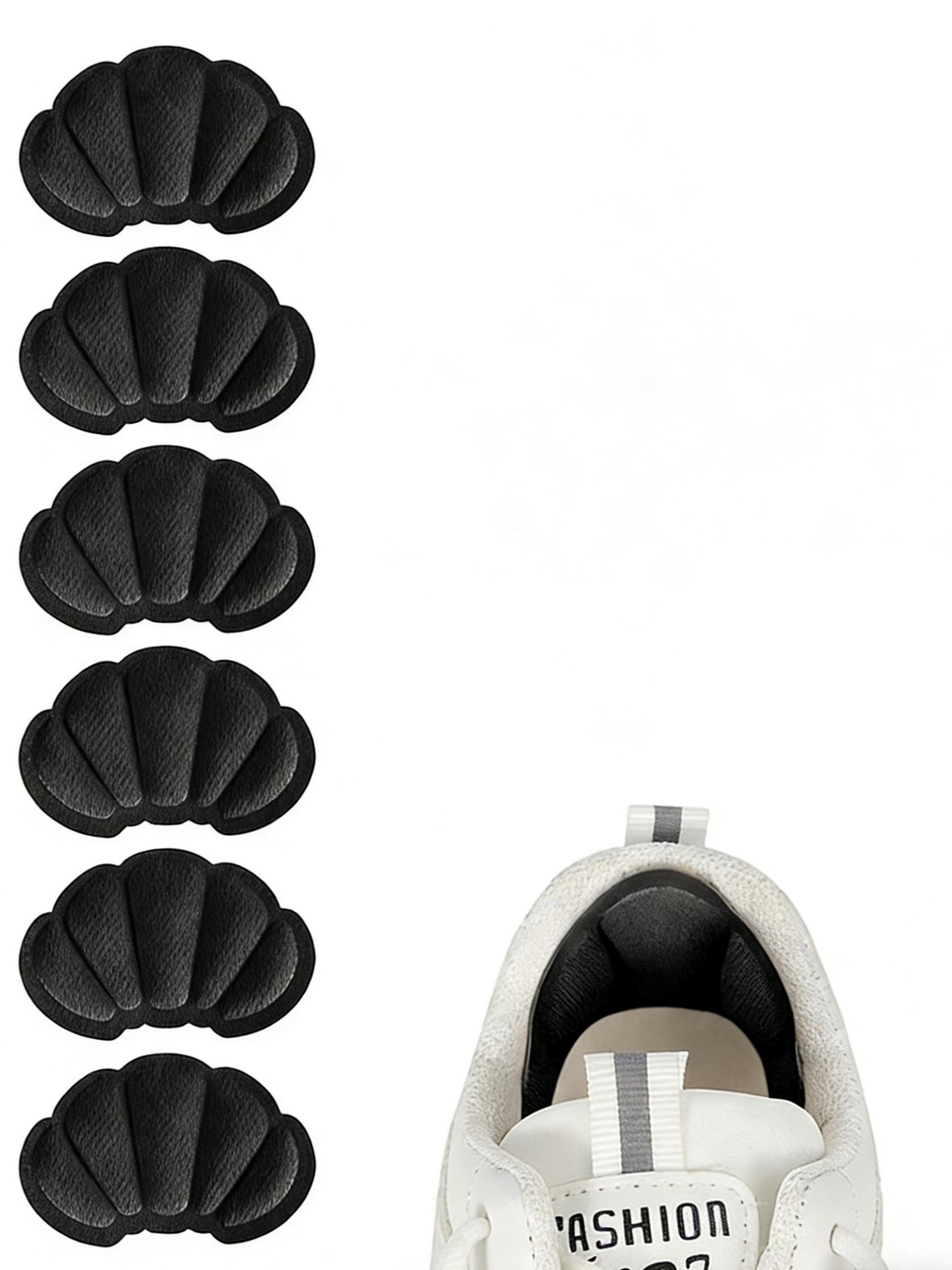 3 Pairs Thick Heel Grips, Reusable Non-Slip Shoe Sole Pads, Breathable Mesh Insoles with Self-Adhesive, Unisex Foot Care Accessories