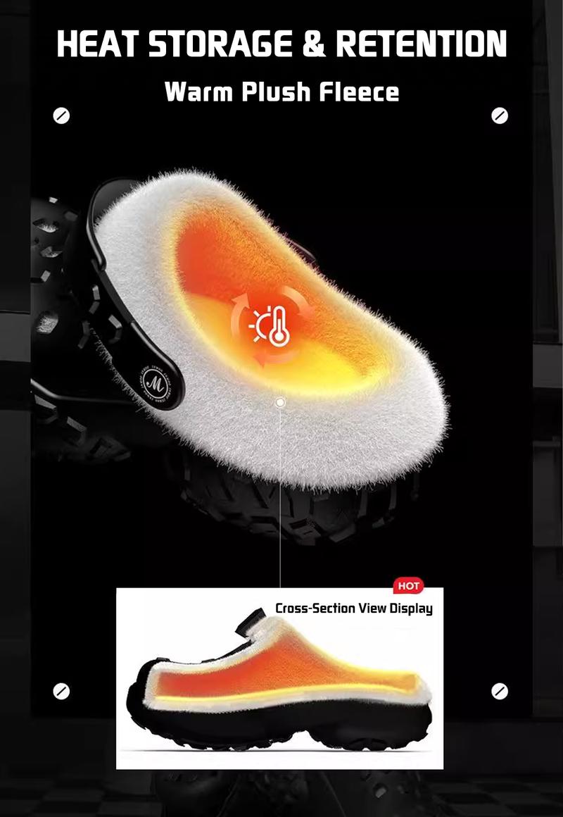 YASSIA Titan Series Plush Slippers | 5cm Street-Style Warm Slides