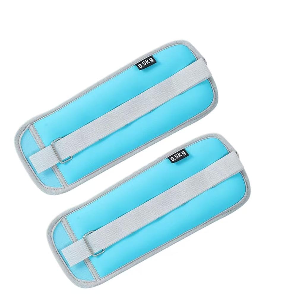 2-Pack Adjustable Ankle/wrist Weights Set, 0.5kg Iron Sandbags, Best Training Equipment for Fitness, Running, Aerobics, Multifunctional Workout Gear