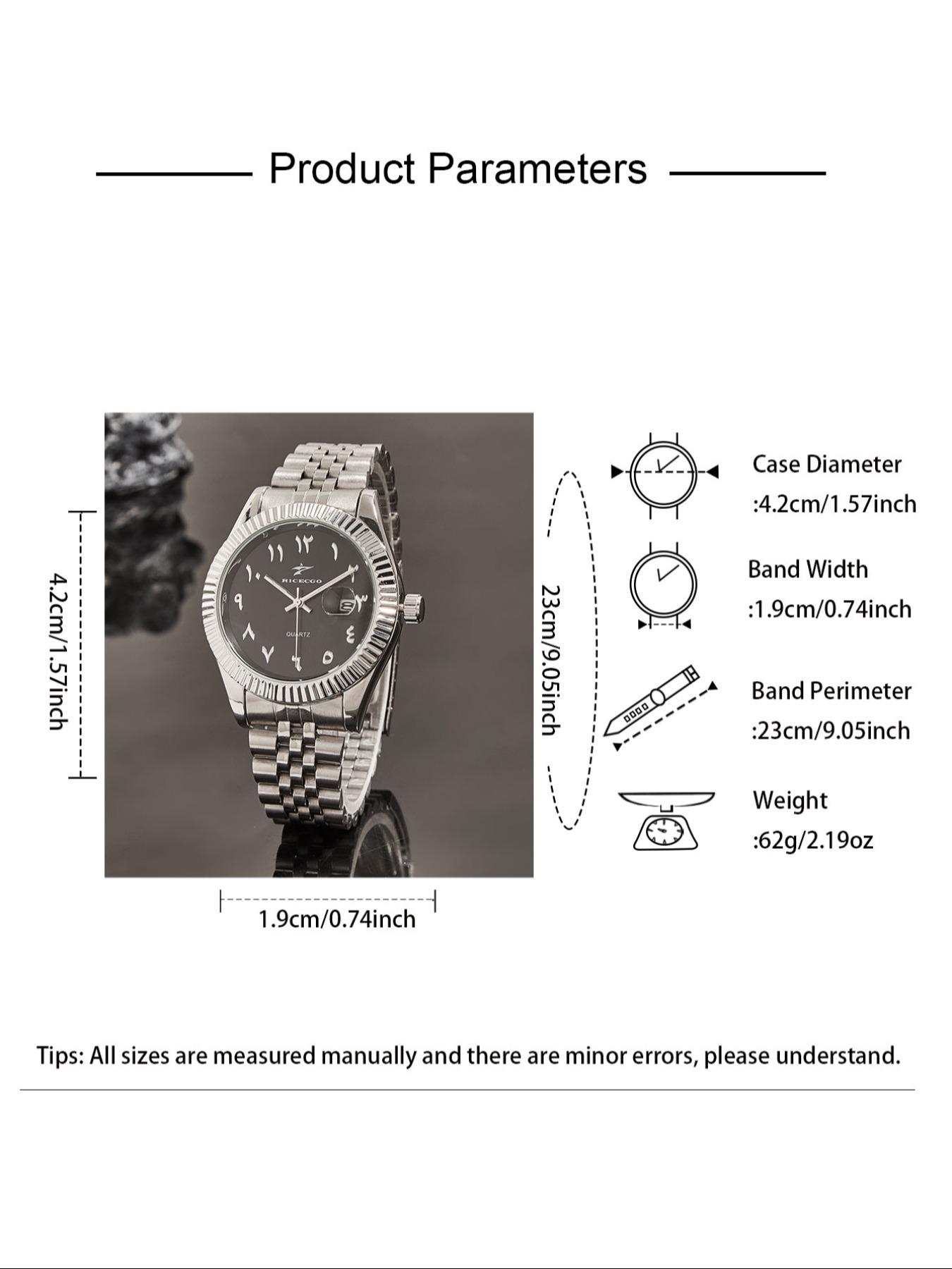 Men's Business Fashion Round Dial Analog Quartz Watch, Fashion Watch for Party, Daily Clothing Decor, Trendy All-match & Exquisite Watch for Birthday Gift with Box, Business Fashion Watches