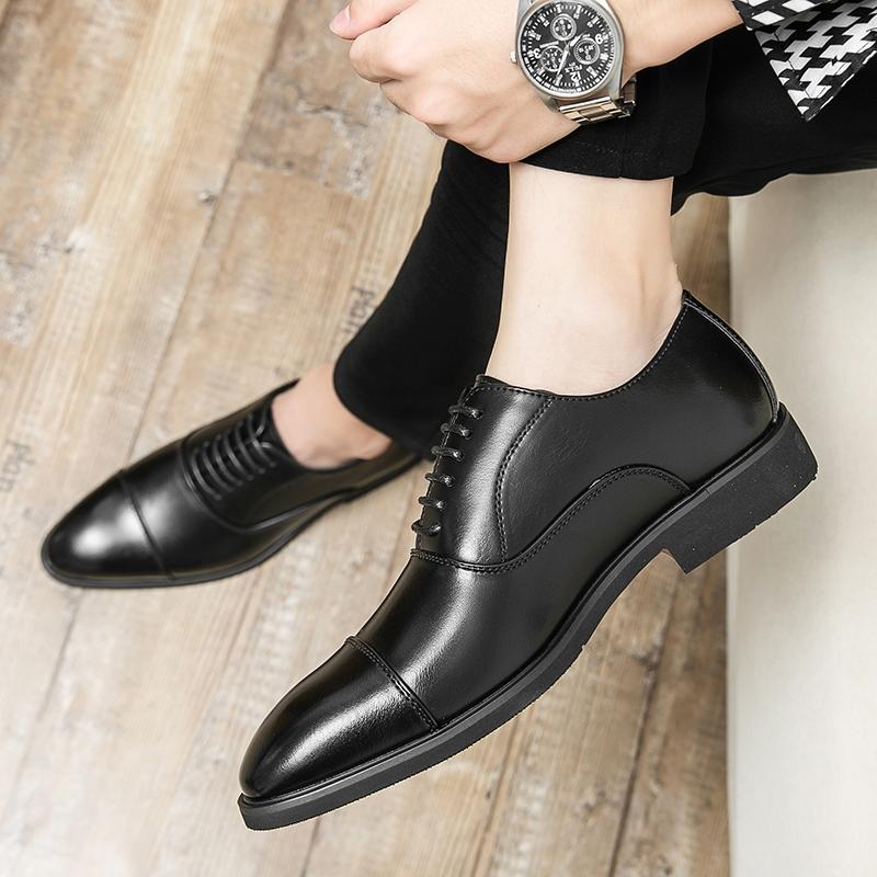 Men's Luxury Business Oxford Shoes, Smoke Color, Handmade Pointed Toe Formal Dress Shoes, Elegant Footwear for Professional Occasions