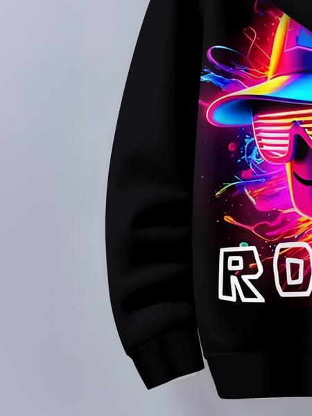 Boys' Fashion Game Character 3D Printed Hoodie Set, Long Sleeve Casual Sportswear - Outdoor Activities Essential, Perfect Gift Idea Boys' Fashion Game Character 3D Printed Hoodie Set, Long Sleeve Casual Sportswear - Outdoor Activities Essential, Perfect Gift Idea