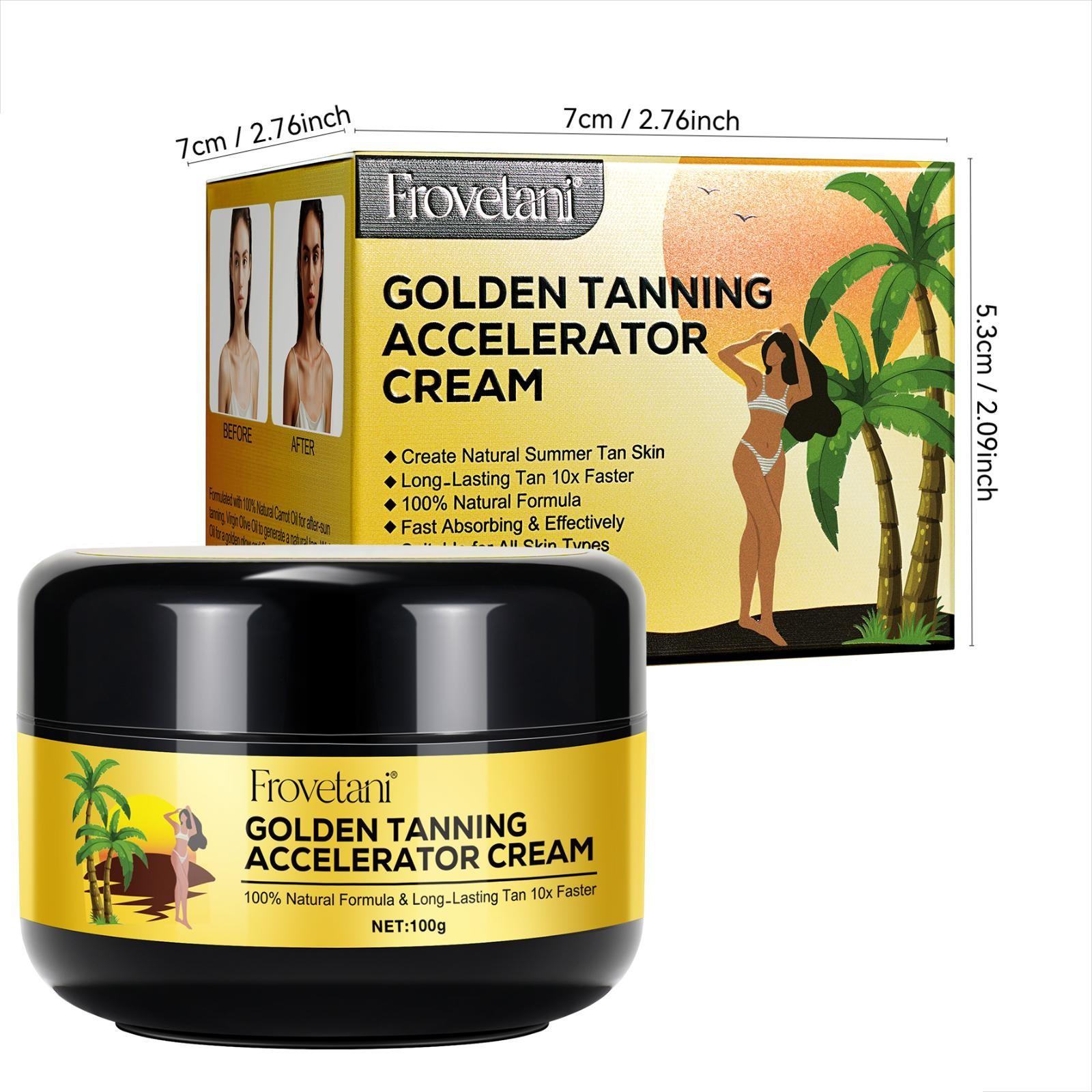 Tanning Cream, Body Tanner, Moisturizing Self Tanner, Quick Tan, Moisturizes Skin, Faster Tan, Longer Lasting Color, Achieve Cool Bronzed Look Easily