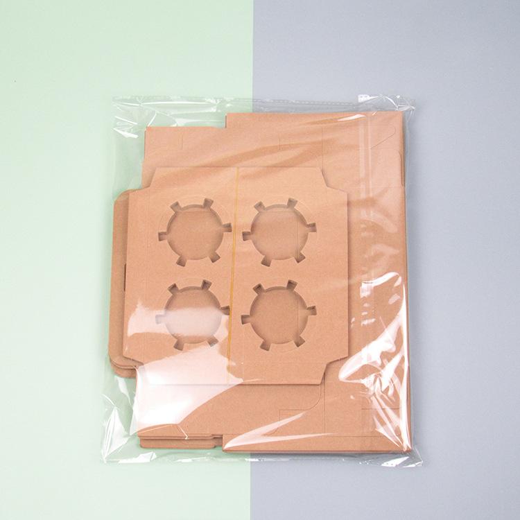20/15/10/5/1pcs 4/6 Pack Clear Window Muffin Boxes, Kraft Paper Cupcake Containers for Bakery Desserts.needoh.paper plates