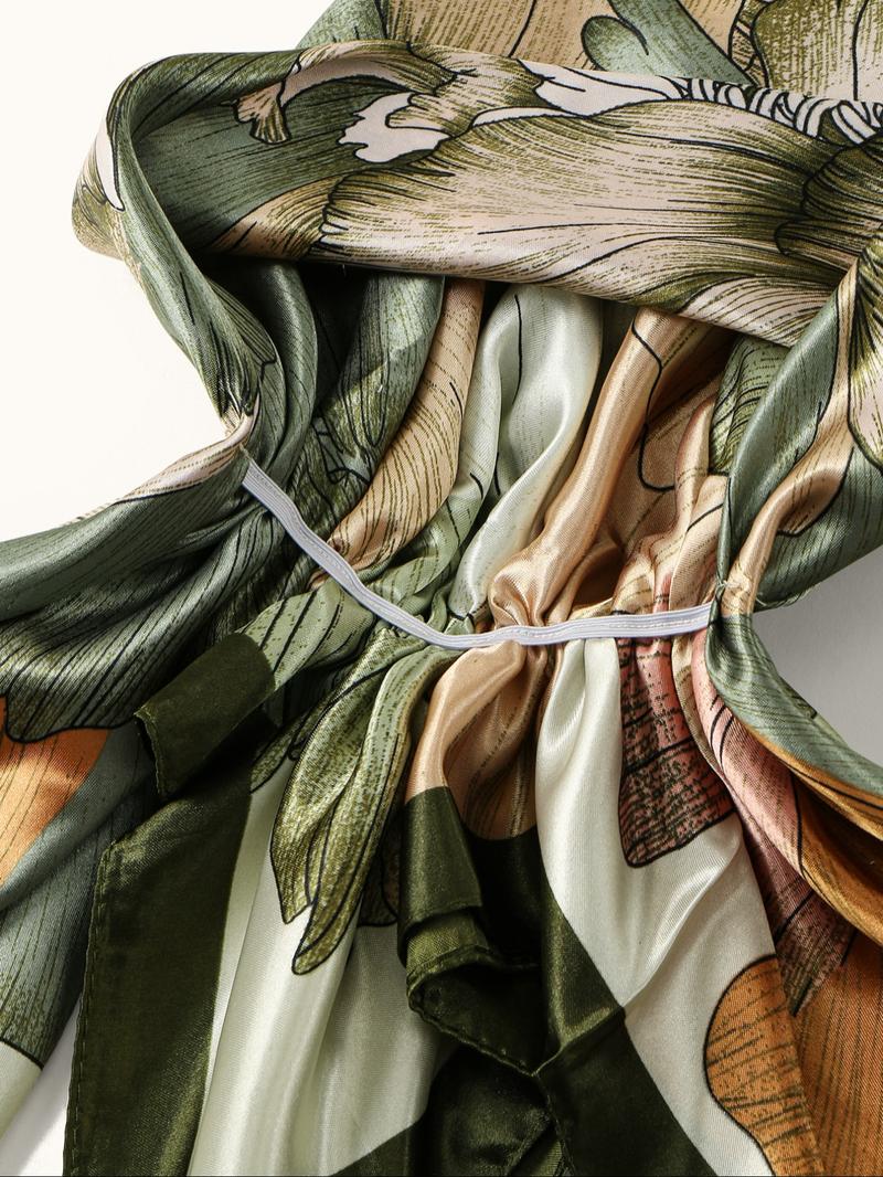 Elegant Satin Hijab Scarf, Soft Breathable Fabric, Easy Sweat Absorption, Perfect for Daily Wear, Elastic Fit Design