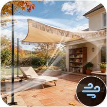2 Pack 12 Ft Shade Sail Poles, Heavy Duty Metal Outdoor Support Post Kit, Rust-Resistant Shade Sail Support Poles, Adjustable Metal Sun Shade Poles for Patios, Courtyards, Backyards and Gardens tiktokshopbacktoschool