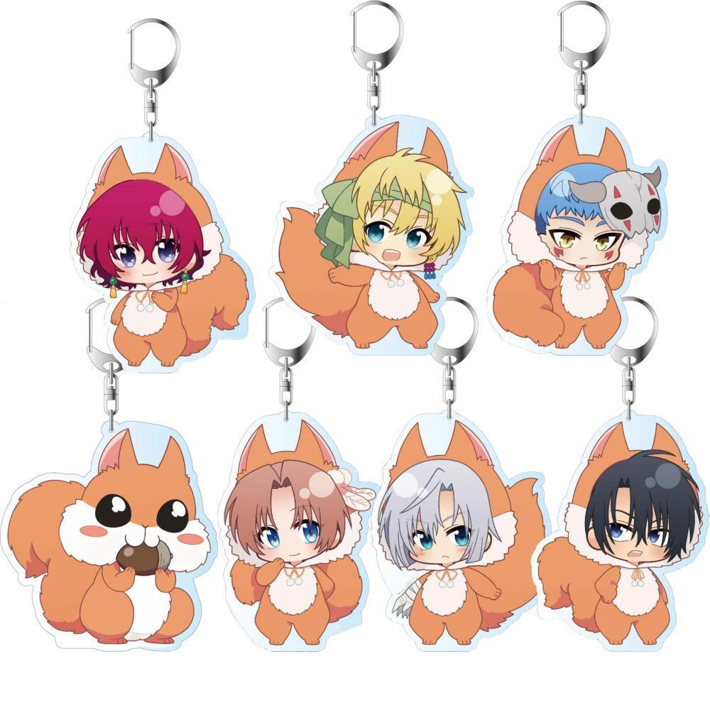 Fans Gifts Anime HD Figures Yun Zeno Jaeha Sinha Kija Hak Yona Pukkyu Ver Acrylic Keychain pendant Ornament Collection About 6cm