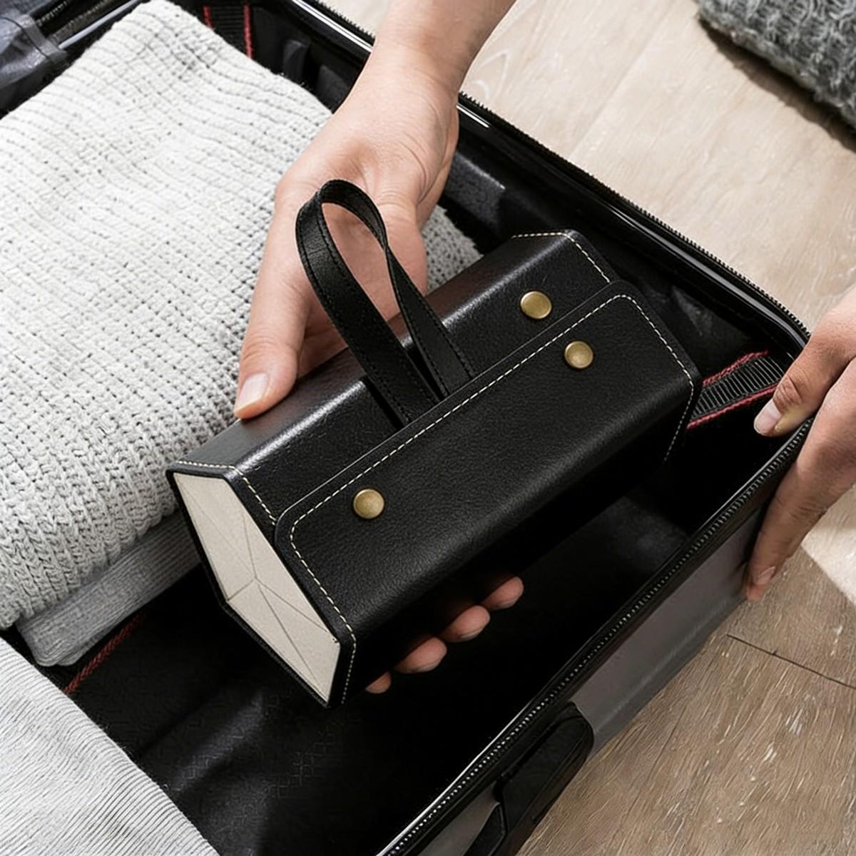 Foldable Eyeglass Case High-End Style Simple Portable Large Size Sunglasses Box, Stylish Storage Solution for Daily Use