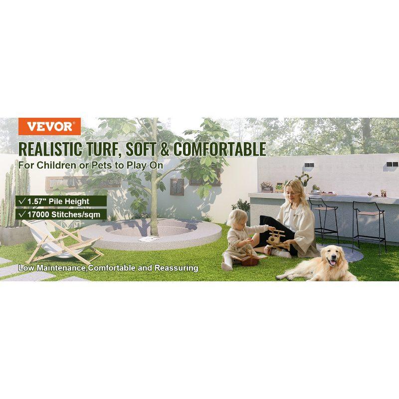 VEVOR Artifical Grass Tiles Interlocking Turf Deck Set, 18 Pack - 12x12, Synthetic Fake Grass Self-draining Mat Flooring Decor Pad, Perfect For Multi-Purpose Indoor Outdoor Entryway Scraper Dog Mats VEVOR Artifical Grass Tiles Interlocking Turf Deck Set, 18 Pack - 12x12, Synthetic Fake Grass Self-draining Mat Flooring Decor Pad, Perfect For Multi-Purpose Indoor Outdoor Entryway Scraper Dog Mats