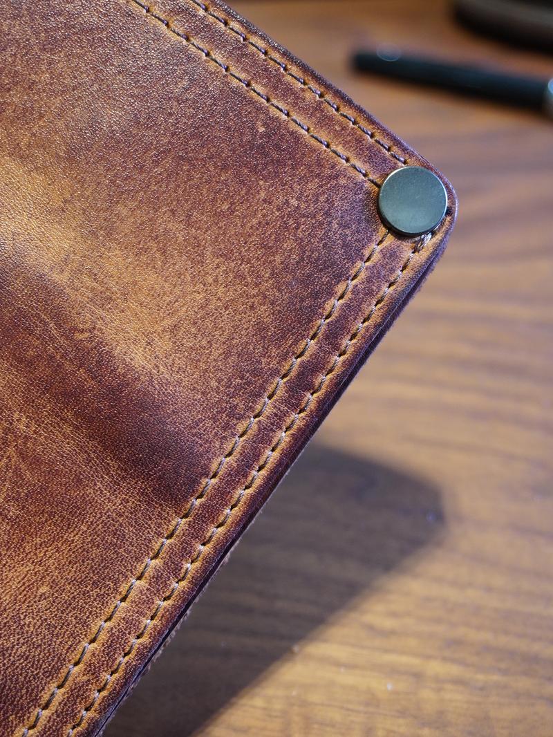 Large Capacity Leather Wallet - Handmade Vegetable Tanned | Metal Zipper, Multi Card Slots for Cash/Cards/Change