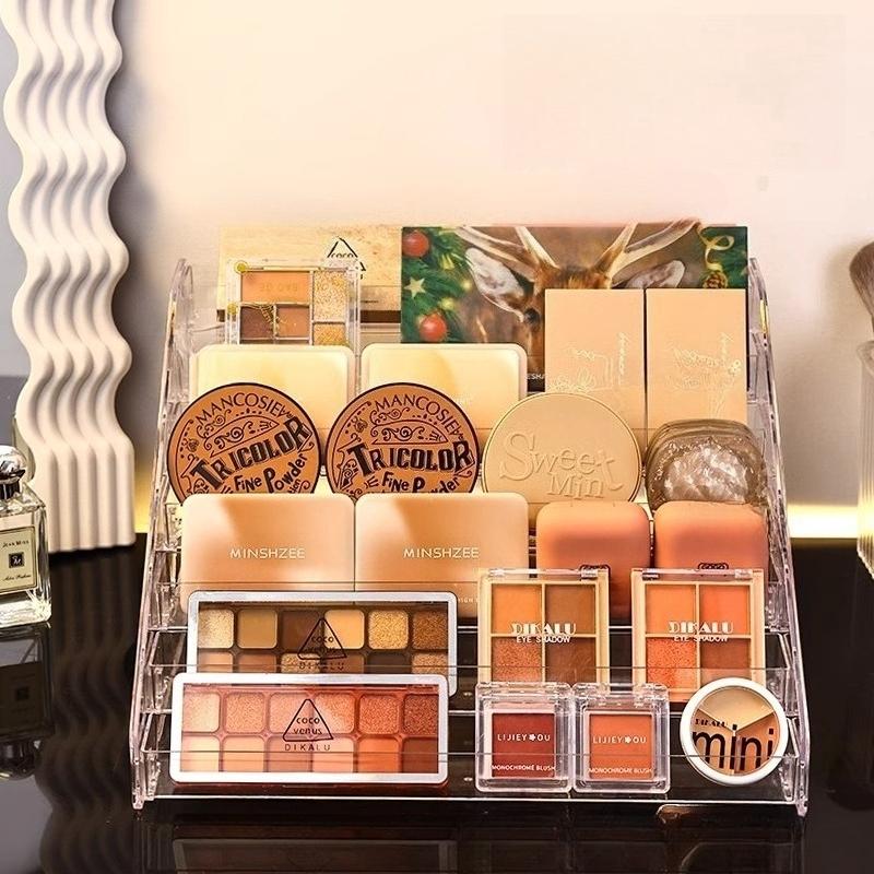 Clear Acrylic Display Stand Multi-Tier Step Riser Shelf for Collectibles, Anime Figures, Badges, Pops & Figurines – Versatile Organizer for Home, Retail & Live Stream Showcase, Dustproof Display Rack for Desk Storage & Collection Exhibition