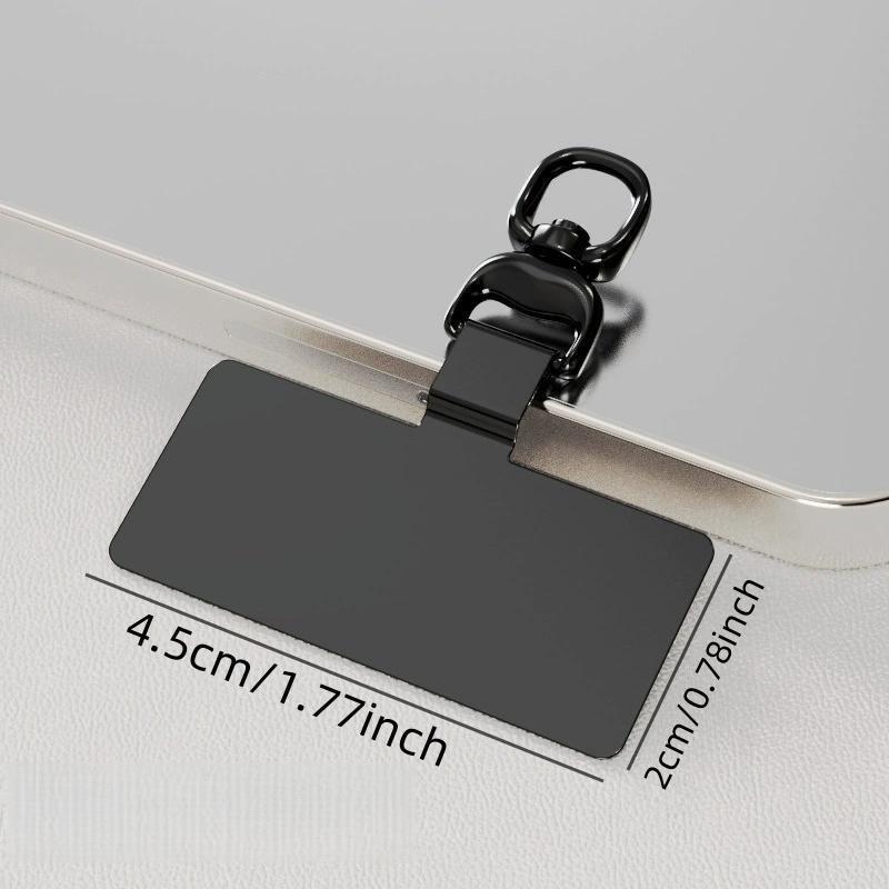 Metal Phone Lanyard Holder, Universal 360 Degree Rotating Metal Safety Chain Accessory, Ultra-Thin Durable Design for Phones