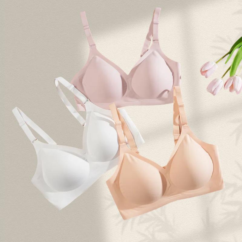 FINETOO Unite store 1PC Cloud-like Marshmallow Touch 24-hour Burden-free Companion Support Non-slip Cup Seamless S-3XL womenswear