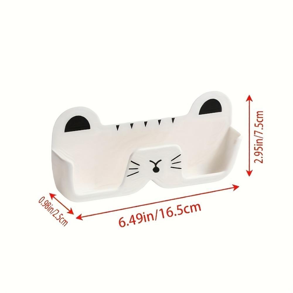 Wall-mounted punch-free glasses organizer, stylish and multi-functional storage, can be installed in various spaces, easily stores glasses and efficiently saves space.