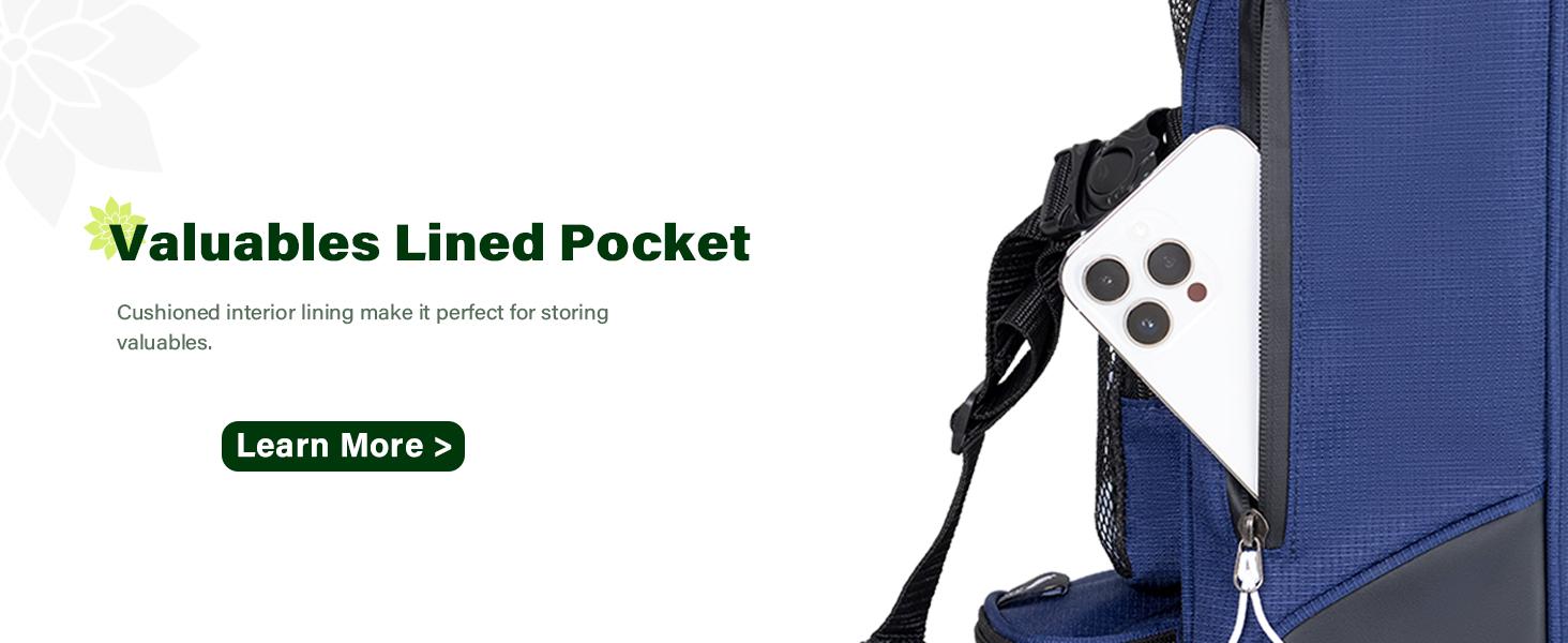 UNIHIMAL Par 3 Golf Lightweight Stand Carry Bag PRO with Dual Shoulder Straps –Pitch n Putt Golf Bag Easy to Carry and Durable for The Driving Range, and Executive Courses – 31.5 inches Tall