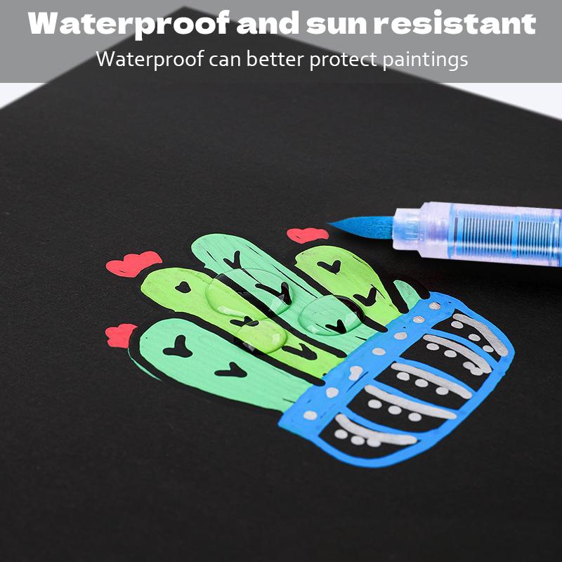 36 Color Acrylic Marker - Graffiti Pen Painting Set, Acrylic Paint Pen, Stroke Marker pen, Waterproof and Quick Drying, Stronger Coverage, Black Friday & Cyber Monday, Thanksgiving gifts, Christmas gifts