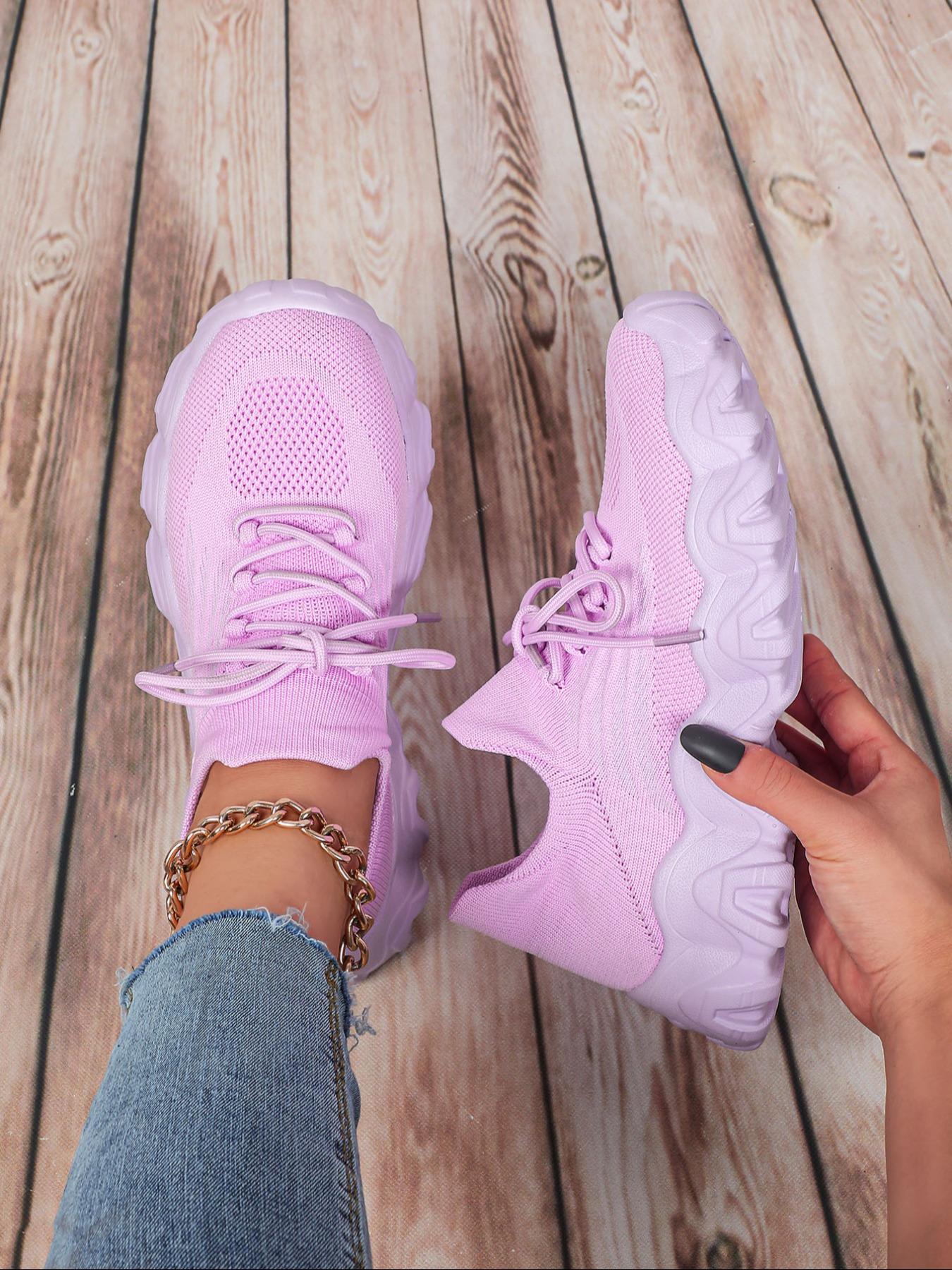 Women's Street Trend Air Sole Low Top Sneakers, Casual Comfortable Breathable Sports Running Shoes, Trendy All-match Chunky Sneakers for Daily Wear