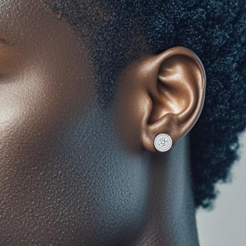 Delzzad 18k Gold-Plated Double Halo Ice Lab-Created Moissanite Stud Earrings Moissanite Jewelry Perfect Birthday Mother’s Day Christmas Gift for Men Women Delzzad 18k Gold-Plated Double Halo Ice Lab-Created Moissanite Stud Earrings Moissanite Jewelry Perfect Birthday Mother’s Day Christmas Gift for Men Women